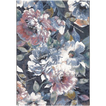 Бельгийский Высокоплотный Ковер с Цветами Дизайн 30399